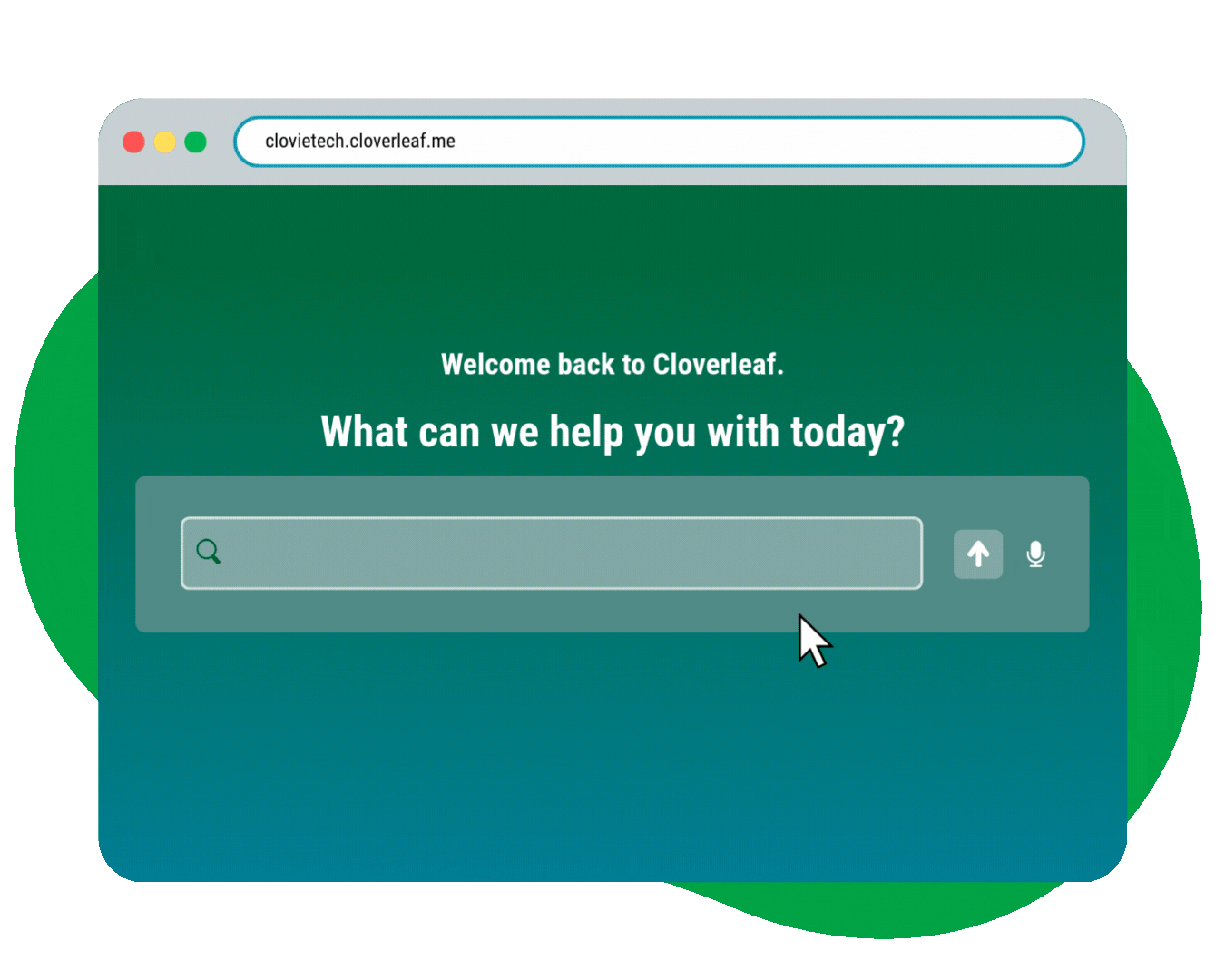 gif of asking Cloverleaf's AI Coach a quick question to get immediate advice and suggestions