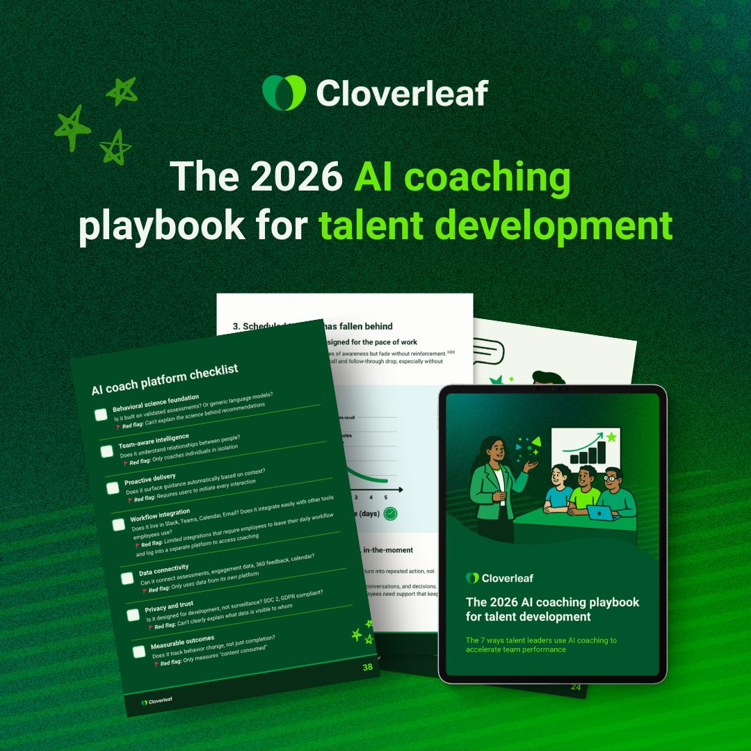 image of the AI coaching playbook for talent development