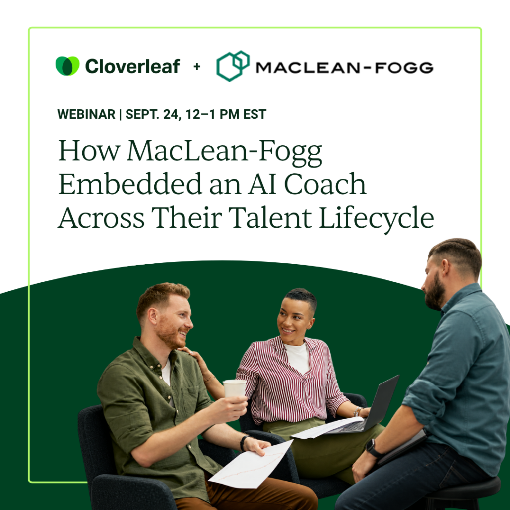 image of discussion about how MacLean-Fogg Embedded an AI Coach across their talent life cycle